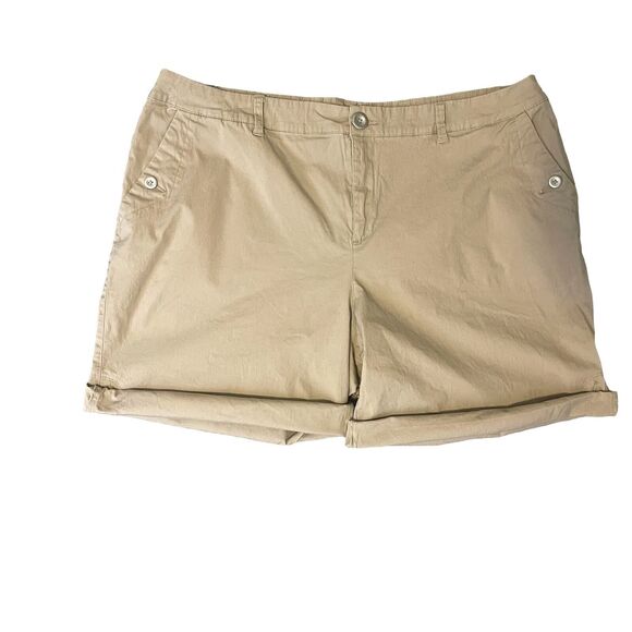 Lane Bryant Tan‎ Shorts Size 22 - Picture 1 of 11